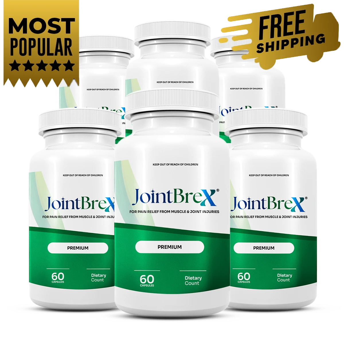 Six bottles of JointBrex